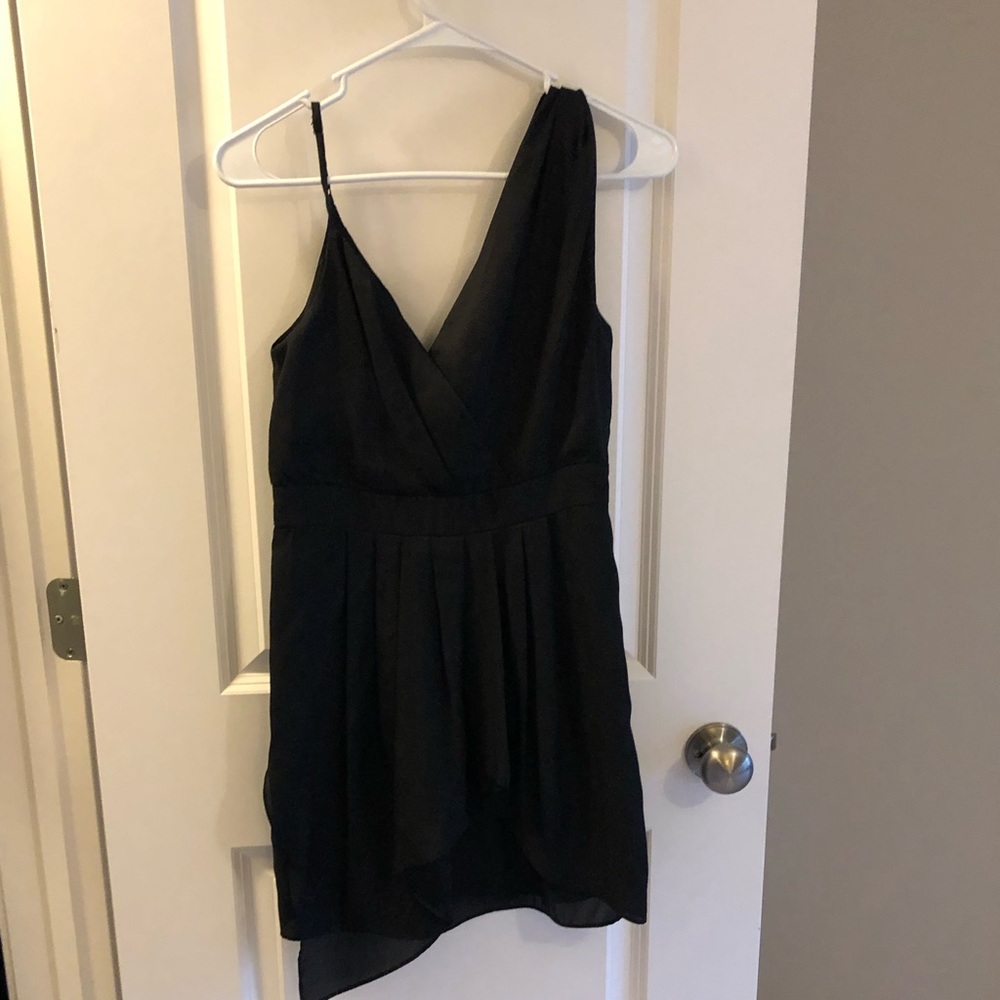 BCBGeneration Black one shoulder dress